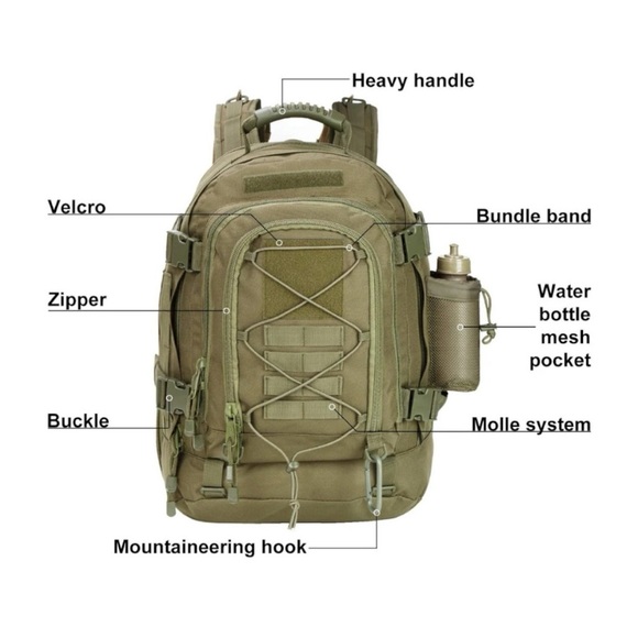 Miramax 65L Large Military-Tactical Backpack - Picture 2 of 6